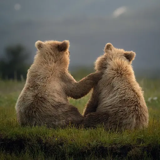 [BK-DK-209027] BK-Doppelkarte »Braunbären«